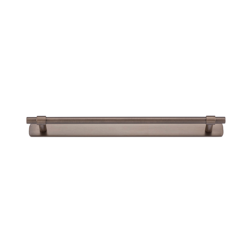 Iver Helsinki Cabinet Pull Handle with Backplate CTC 256mm Signature Brass 21021B