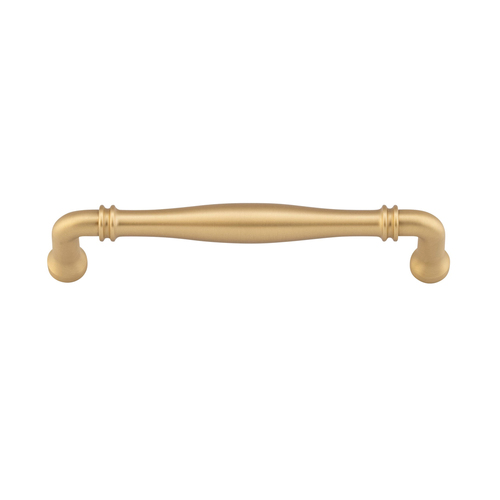 Restocking Soon: ETA Early August - Iver Sarlat Cabinet Pull Handle CTC 160mm Brushed Brass 21076