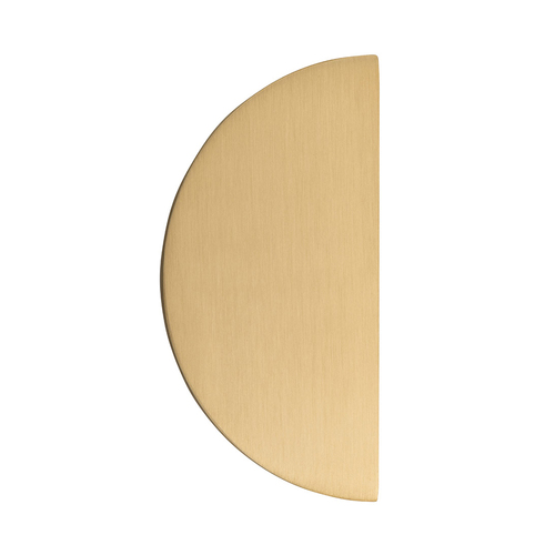 Iver Osaka Half Moon Cupboard Pull Handle 150x75mm Brushed Brass 21336