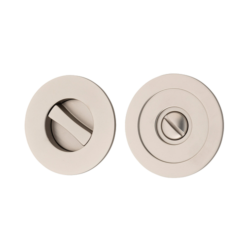 Iver Sliding Door Pull Round Privacy Satin Nickel 21439 *Pair*