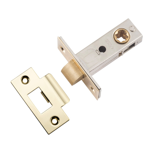 Iver Split Cam Tube Latch 'T' Striker 45mm Backset Polished Brass 21450