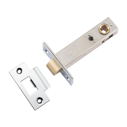 Iver Split Cam Tube Latch 'T' Striker 70mm Backset Polished Chrome 21464
