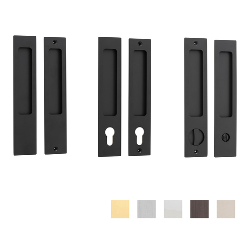 Iver Rectangular Flush Pull - Available in Various Functions and Styles