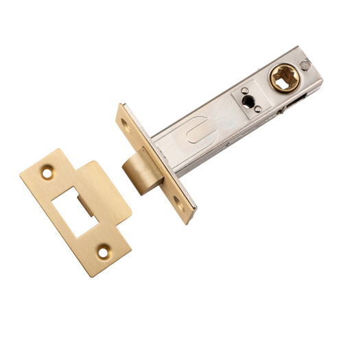 Iver Hard Sprung Split Cam Tube Latch 70mm Backset Brushed Brass 21500