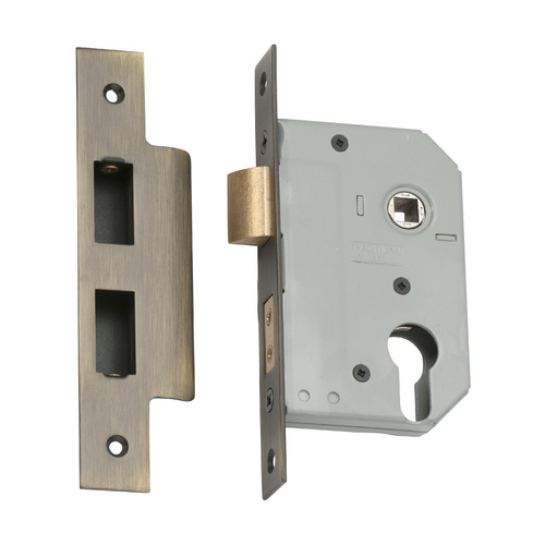 Tradco 2152AB Euro Lock Tradco Antique Brass 46mm