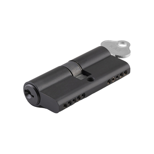 Tradco Iver Euro Double Cylinder 5 Pin 65mm Matt Black 21603