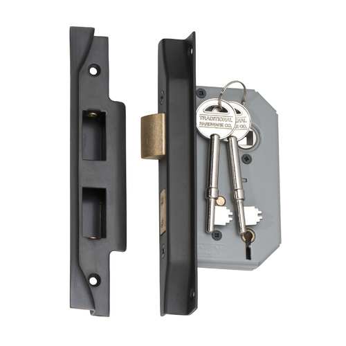 Tradco Rebated 5 Lever Mortice Lock Antique Copper 46mm 2162