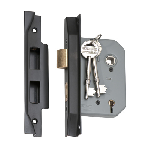 Tradco Rebated 5 Lever Mortice Lock Antique Copper 57mm 2163