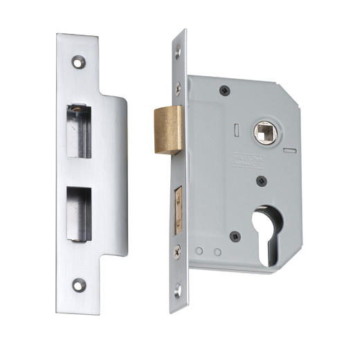 Tradco 2176SC Euro Lock Tradco Satin Chrome 46mm