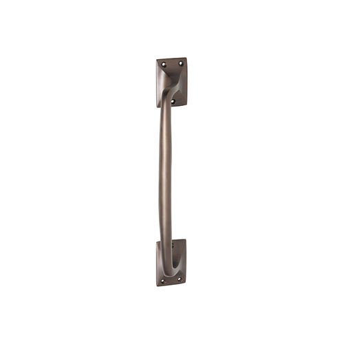 Tradco Door Pull Handle Offset Classic 305mm Antique Brass 2288