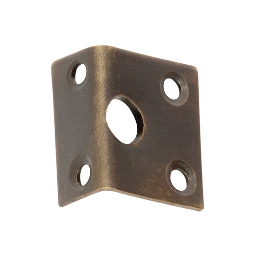 Tradco Barrel Bolt Right Angle Keeper 7.5mm Antique Brass 2327