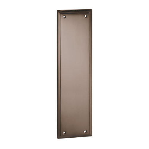 Tradco Milton Push Plate 300x75mm Antique Brass 2357