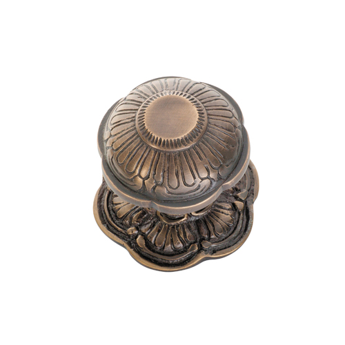 Out of Stock: ETA Mid August - Tradco 2365AB Centre Door Knob Antique Brass 80mm