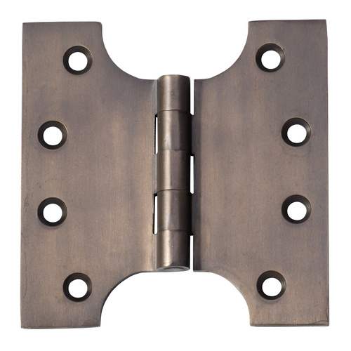 Out of Stock: ETA End February - Tradco 2380AB Hinge Parliament Antique Brass 100x100mm