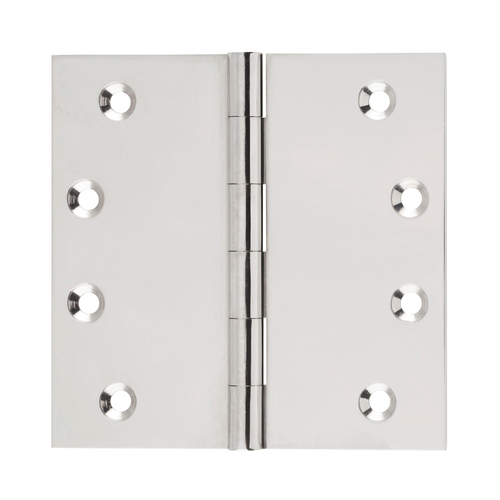 Tradco Fixed Pin Hinge 100x100mm Polished Nickel 2624