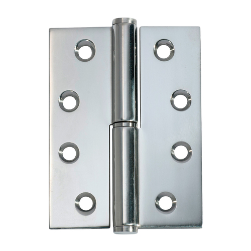 Tradco Lift Off Hinge Left Hand 100mm Polished Chrome 2696
