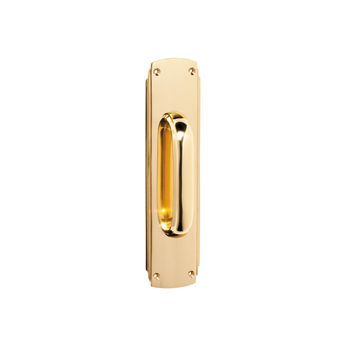 Out of Stock: ETA Mid June - Tradco 2900PB Deco Pull Handle Polished Brass 240x60mm