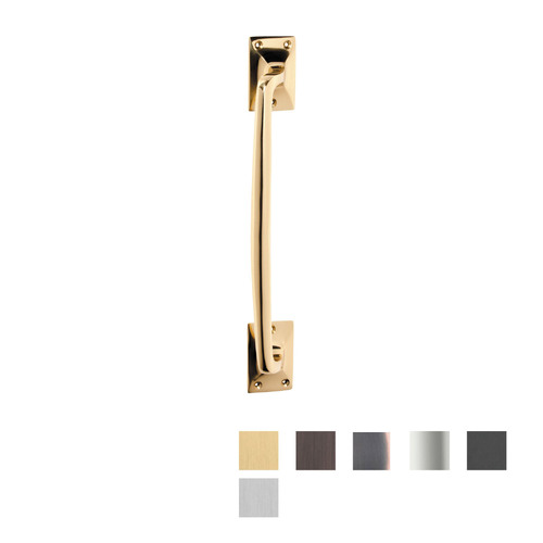 Tradco Door Pull Handle Offset Classic 305mm - Available in Various Finishes