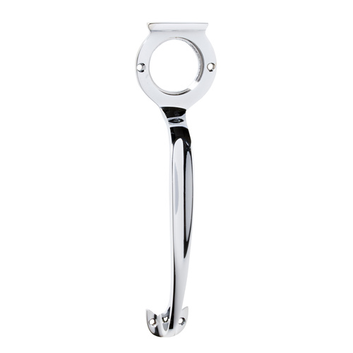 Tradco 2936CP Pull Handle Cylinder Hole Polished Chrome 185x50mm