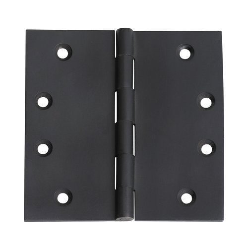 Tradco Fixed Pin Hinge 100x100mm Matt Black 2974