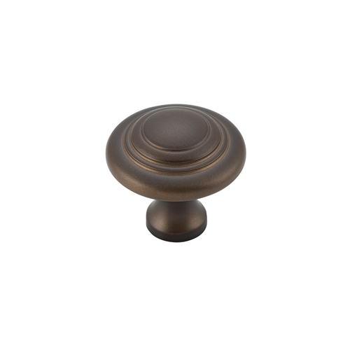 Tradco Domed Cupboard Cabinet Knob 25mm Solid Brass Antique Brass 3050