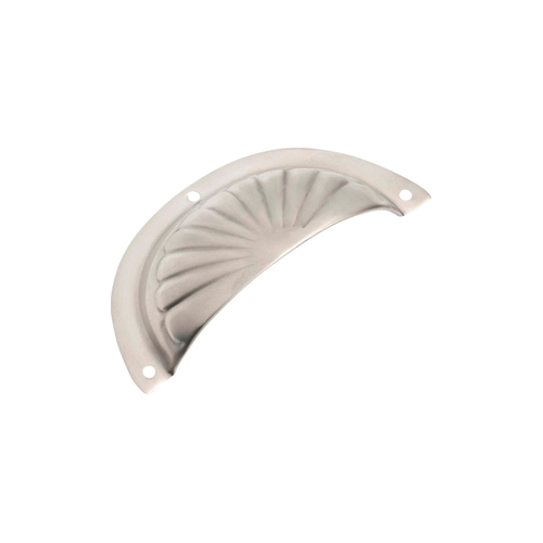 Tradco Fluted Sheet Brass Drawer Pull Satin Nickel 3138