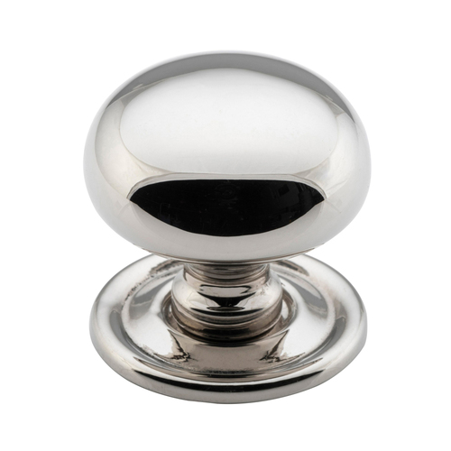 Out of Stock: ETA Mid March - Tradco 3144PN Cupboard Knob SB Polished Nickel 32mm