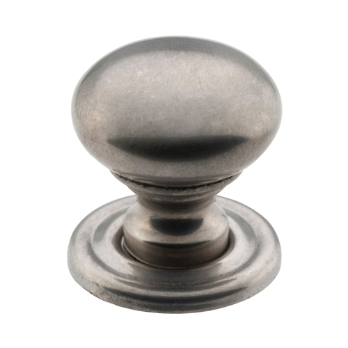 Out of Stock: ETA End June - Tradco 3146AN Cupboard Knob SB Aged Nickel 19mm