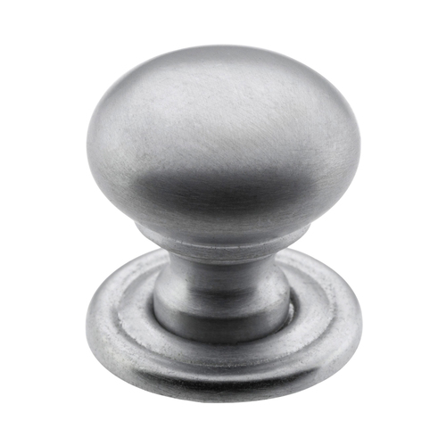 Restocking Soon: ETA Early August - Tradco Classic Cupboard Knob 19mm Satin Chrome 3150