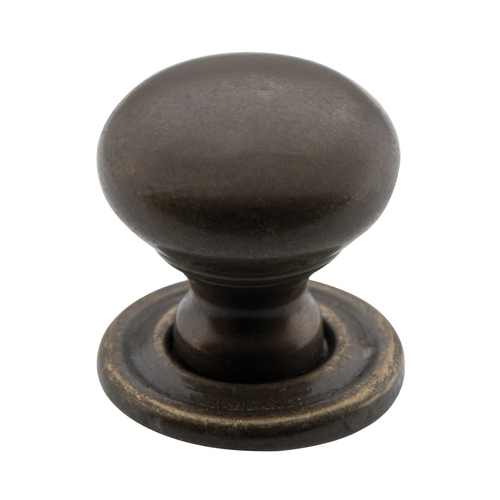 Tradco Classic Cupboard Knob 19mm Antique Brass 3250