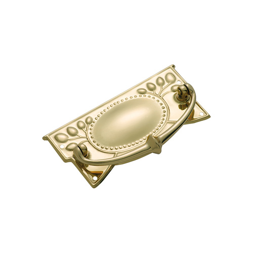 Tradco 3320PB Cabinet Handle SB Polished Brass 120x55mm