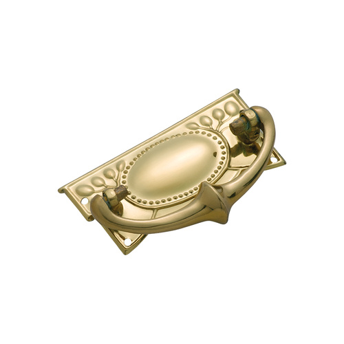 Out of Stock: ETA October - Tradco 3322PB Cabinet Handle SB Polished Brass 65x30mm