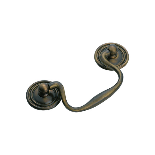 Out of Stock: ETA November - Tradco 3455AB Swan Neck Handle Antique Brass 80mm