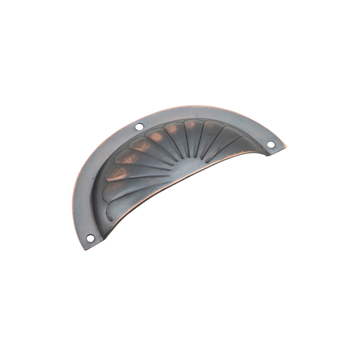 Out of Stock: ETA Early June - Tradco 3560AC Drawer Pull Fluted SB Antique Copper 97x40mm