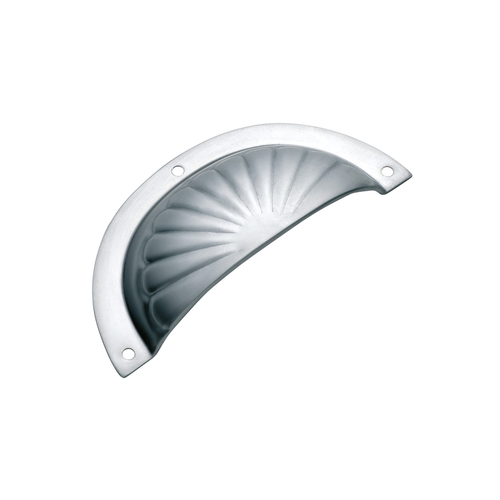 Out of Stock: ETA Mid August - Tradco 3580CP Drawer Pull Fluted SB Polished Chrome 97x40mm