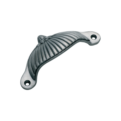 Restocking Soon: ETA Mid June - Tradco 3584PM Drawer Pull Fluted CI Polished Metal 105x40mm