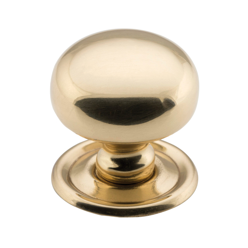 Tradco Classic Cupboard Knob 32mm Polished Brass 3652