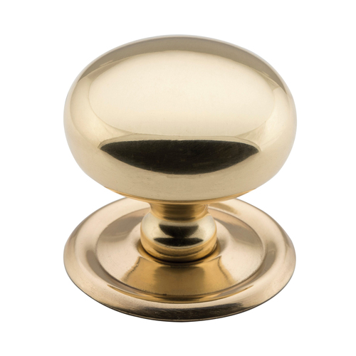 Out of Stock: ETA Early June - Tradco 3653PB Cupboard Knob SB Polished Brass 38mm