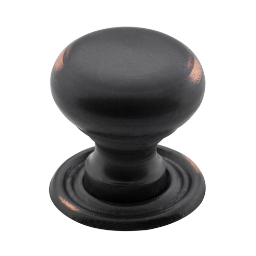 Tradco Classic Cupboard Knob 19mm Antique Copper 3654