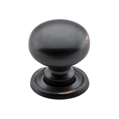 Tradco 3655AC Cupboard Knob SB Antique Copper 25mm