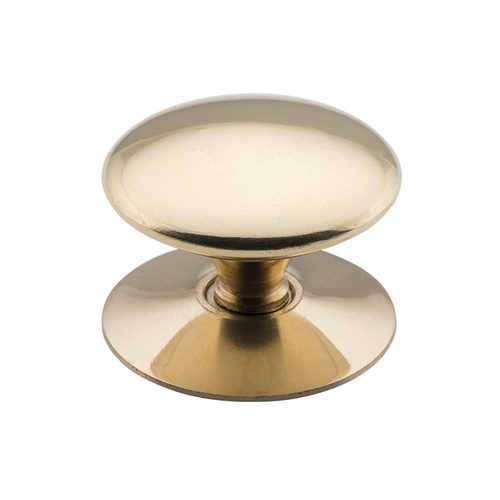 Tradco 3668PB Victorian Cupboard Knob Polished Brass 38mm