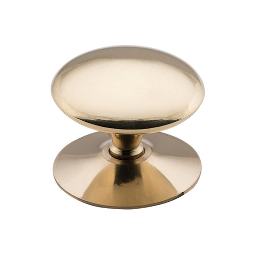 Out of Stock: ETA Early June - Tradco 3669PB Victorian Cupboard Knob Polished Brass 50mm