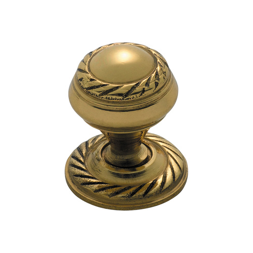 Tradco 3670PB Georgian Cupboard Knob Polished Brass 19mm