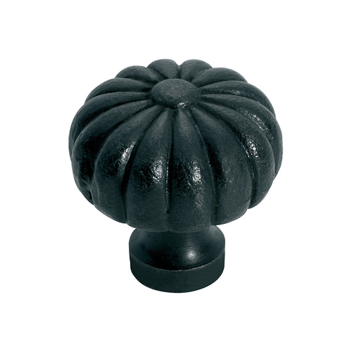 Tradco 3702AF Cupboard Knob Fluted CI Antique Finish 38mm