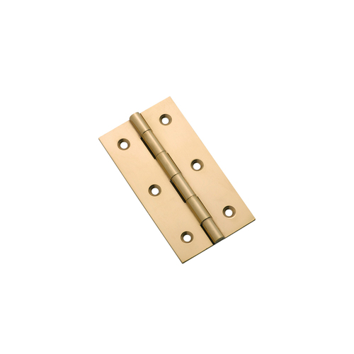 Tradco Cabinet Hinge Fixed Pin 76x41mm Polished Brass 3754PB
