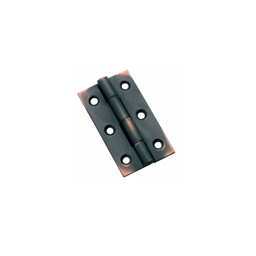 Tradco 3792AC Hinge Fixed Pin Antique Copper 50x28mm