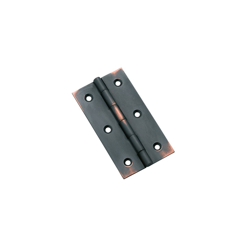 Tradco Cabinet Hinge Fixed Pin 76x41mm Antique Copper 3794