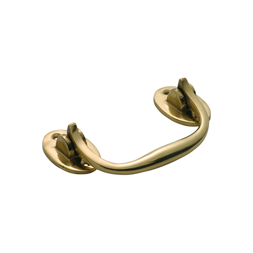 Out of Stock: ETA Mid August - Tradco 3851PB Trunk Handle Polished Brass 120x68mm