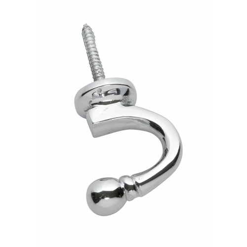 Tradco 3903CP Single Hook / Tie Back Polished Chrome 45mm