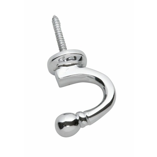Out of Stock: ETA Early June - Tradco 3903CP Single Hook / Tie Back Polished Chrome 45mm
